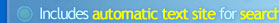 Includes automatic text site for search engines!